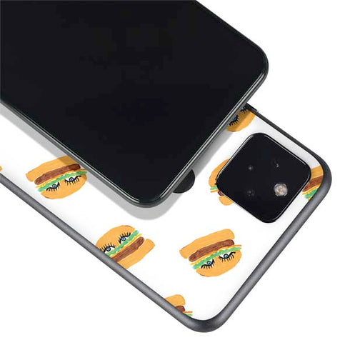 Bouffants and Broken Hearts Cute Burgers Google Pixel 4a 5G Skin